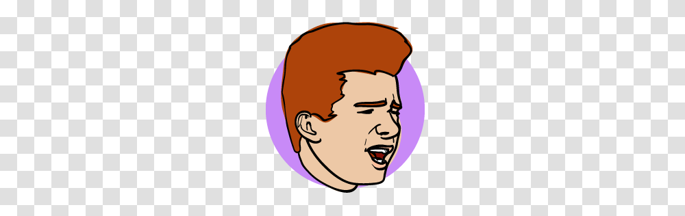 Rick Roll Icon, Face, Head, Skin, Label Transparent Png