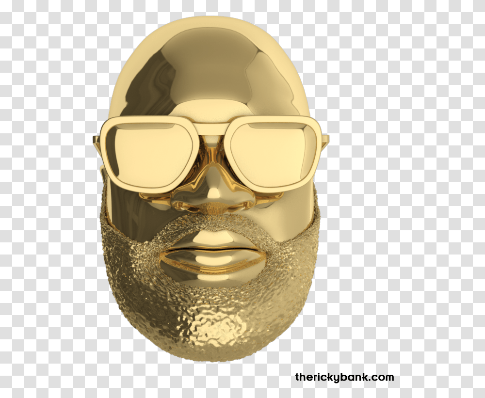Rick Ross With Gold Full Rim, Goggles, Accessories, Accessory, Head Transparent Png
