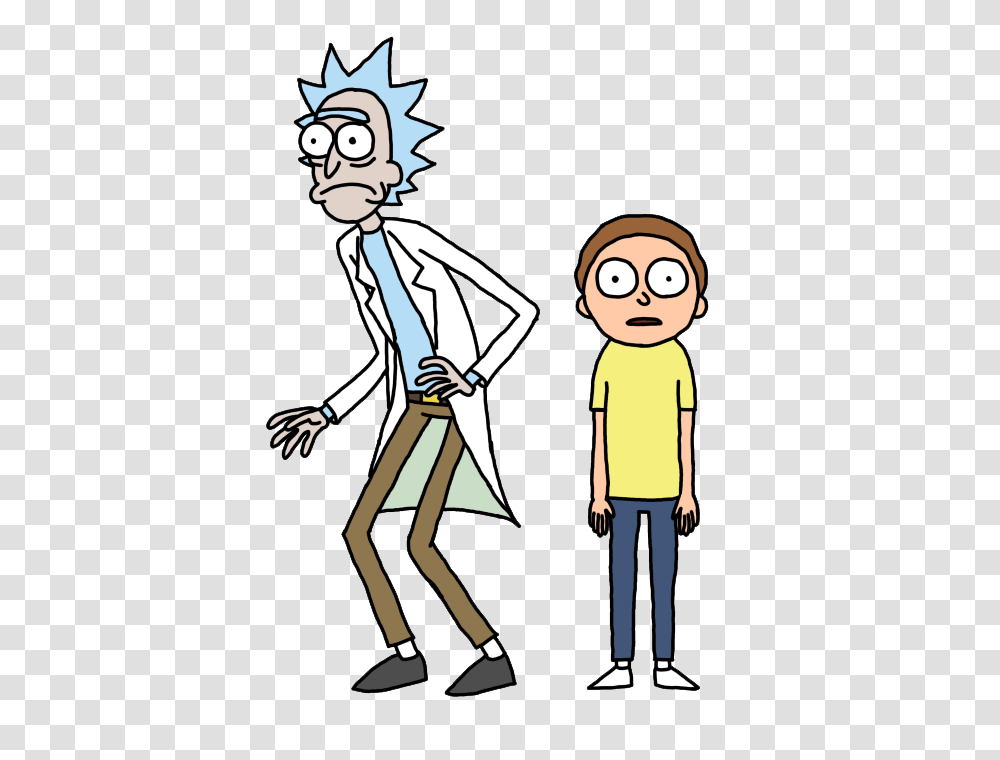 Rick Sanchez And Morty Smith, Person, Human, Drawing Transparent Png