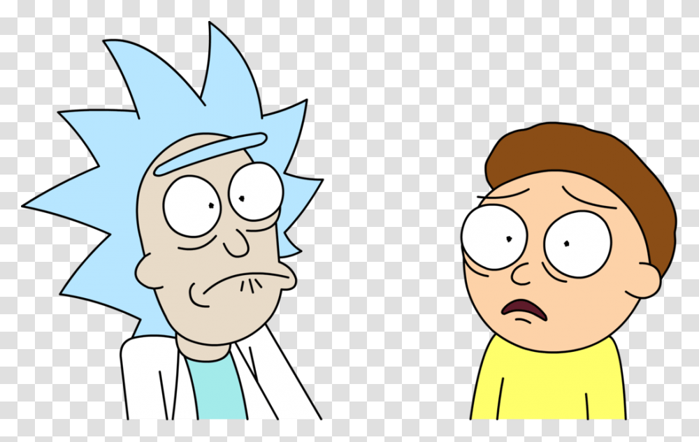 Rickand Morty Scared Ricky Y Morty, Face, Crowd, Audience, Performer Transparent Png
