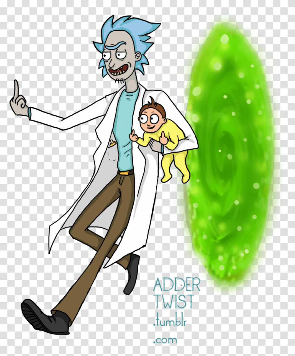 Rickandmortybykat Commissioned Me To Do A Picture Cartoon, Person, Human, Comics, Book Transparent Png
