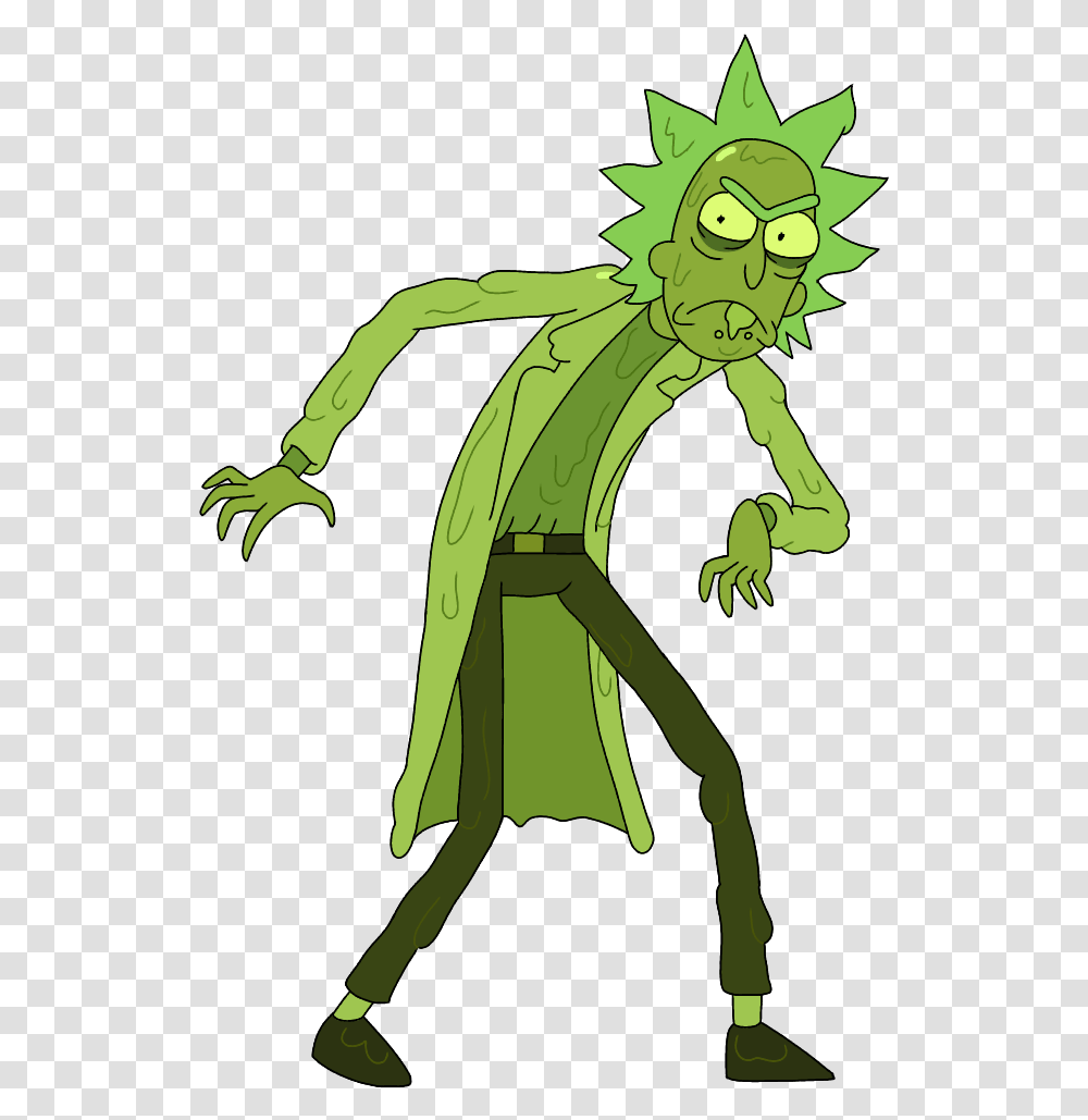 Rickipedia Toxic Rick And Morty, Green, Person, Animal, Photography Transparent Png