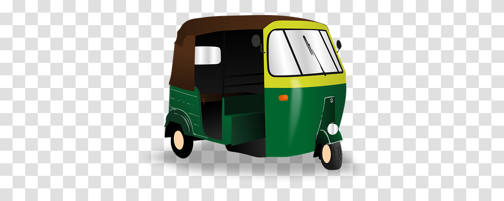 Rickshaw Transport, Van, Vehicle, Transportation Transparent Png