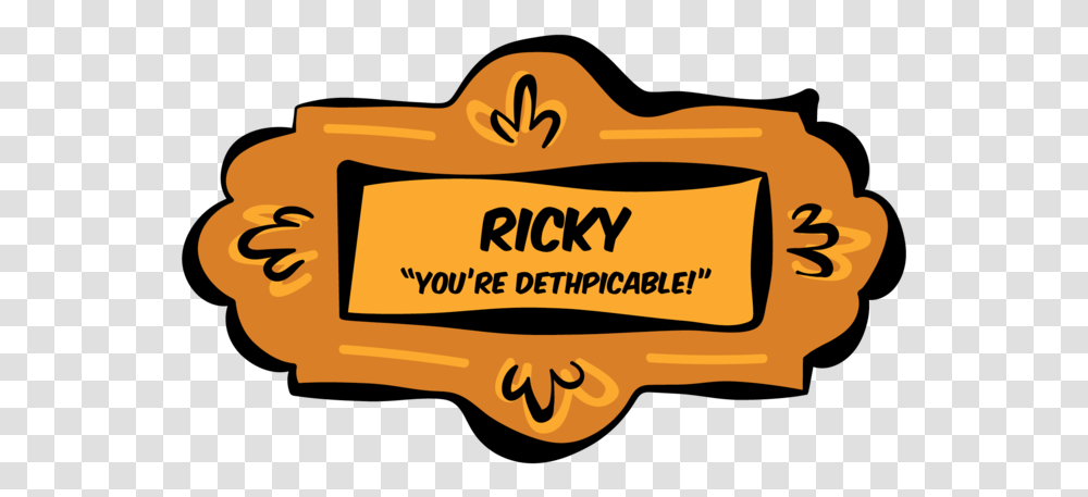 Ricky Sign, Label, Weapon, Outdoors Transparent Png