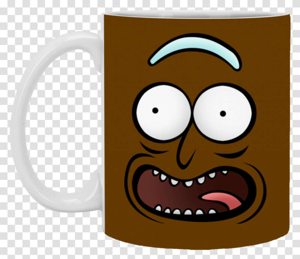Rickz Pickles Funny Face Emoji Rick Mug Cup Gift, Coffee Cup, Espresso, Beverage, Drink Transparent Png