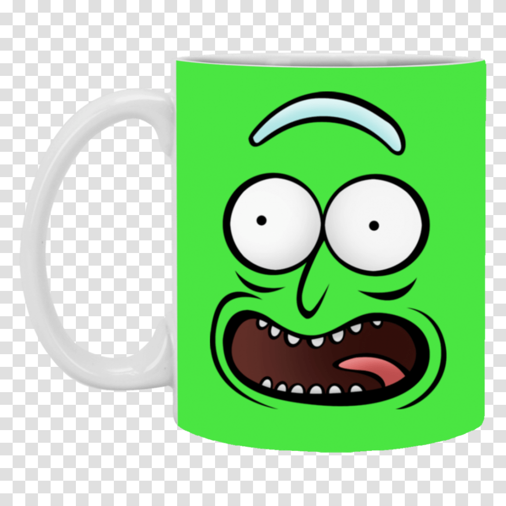 Rickz Pickles Funny Face Emoji Rick Mug Cup Gift Superdesignshirt, Coffee Cup Transparent Png