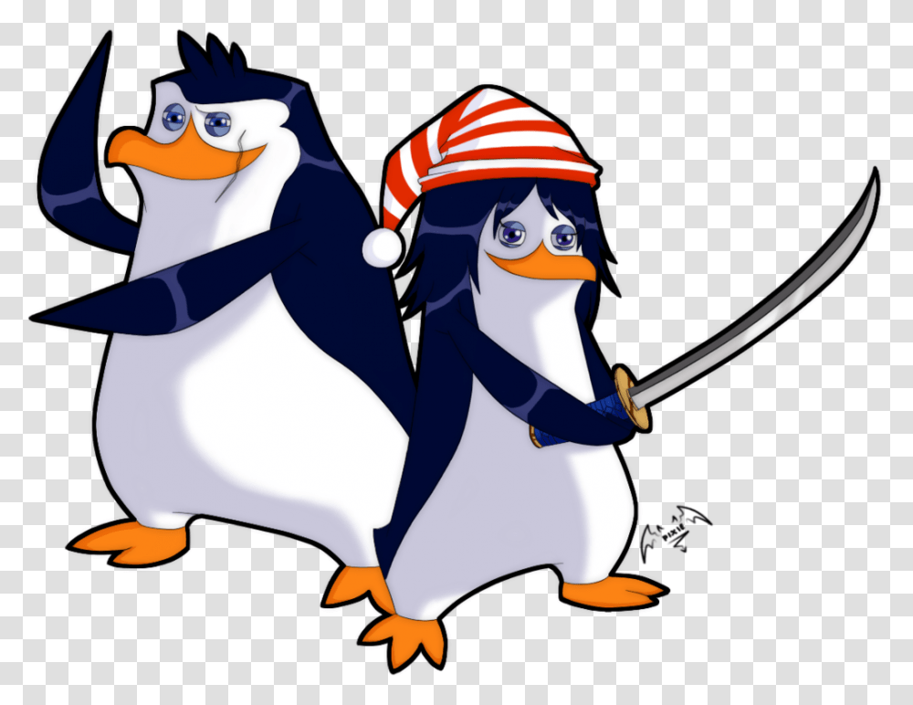 Rico And Rei Por Pixie Van Winkle Rico Penguin Madagascar, Bird, Animal, Person, Human Transparent Png