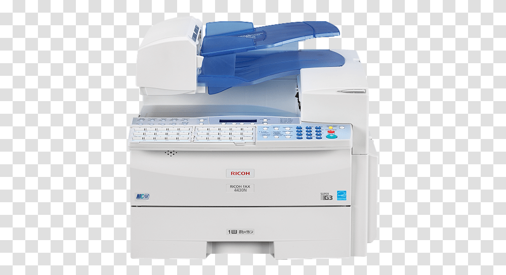 Ricoh Fax 4420nf Super G3 Ricoh Fax Machine, Printer, Computer Keyboard, Computer Hardware, Electronics Transparent Png