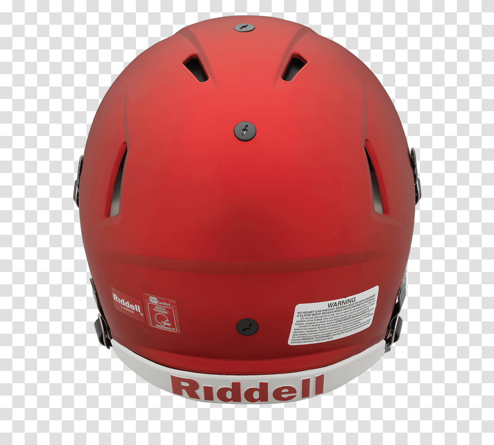 Riddell Speed Icon Adult Football Helmet Team Sports Riddell Speed Back Of Helmet, Clothing, Apparel, Crash Helmet, Hardhat Transparent Png