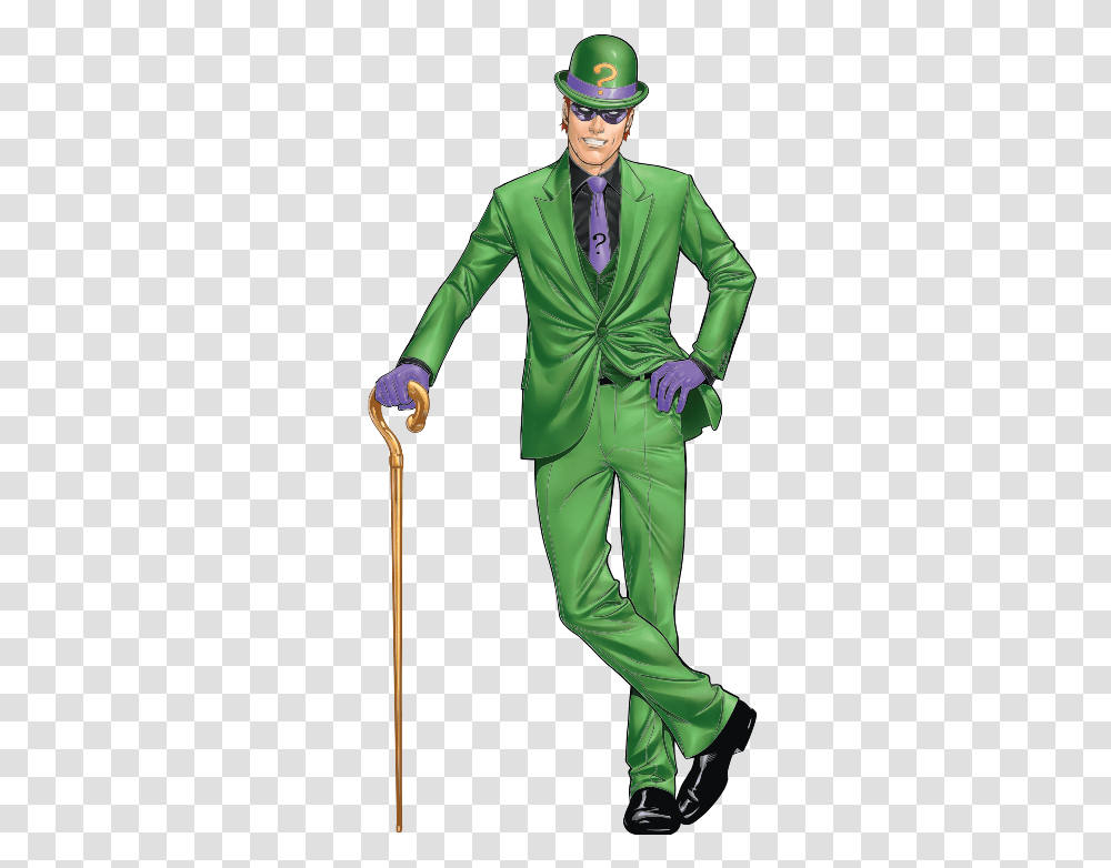 Riddler Character, Person, Human, Stick, Cane Transparent Png