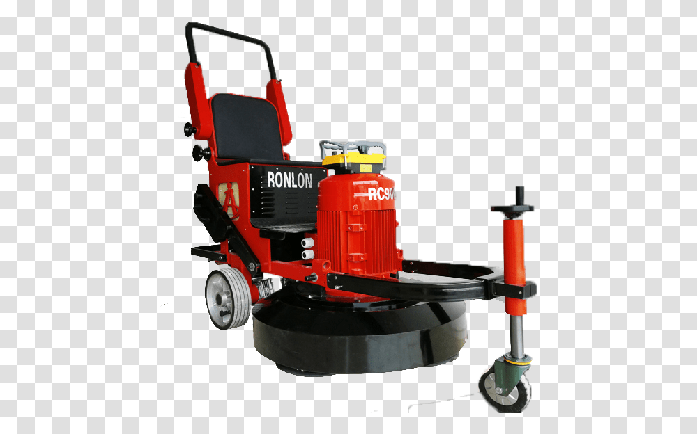 Ride On Concrete Grinder Grinding Machine, Lawn Mower, Tool, Motor, Spoke Transparent Png