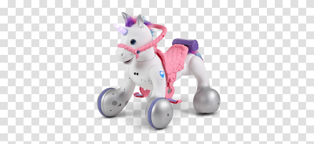 Rideamals Josie Unicorn Unicorn Riding Toy, Figurine, Snowman, Winter, Outdoors Transparent Png