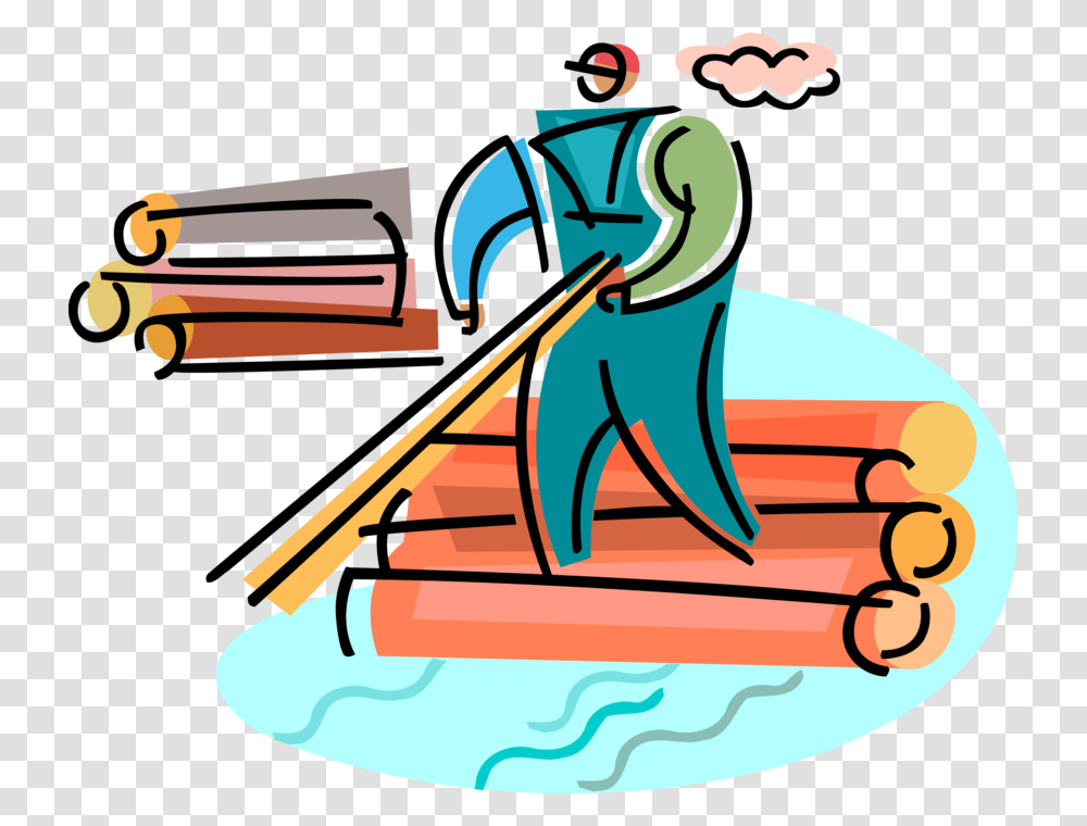Rides Floating Lumber To, Oars, Paddle, Boat, Vehicle Transparent Png