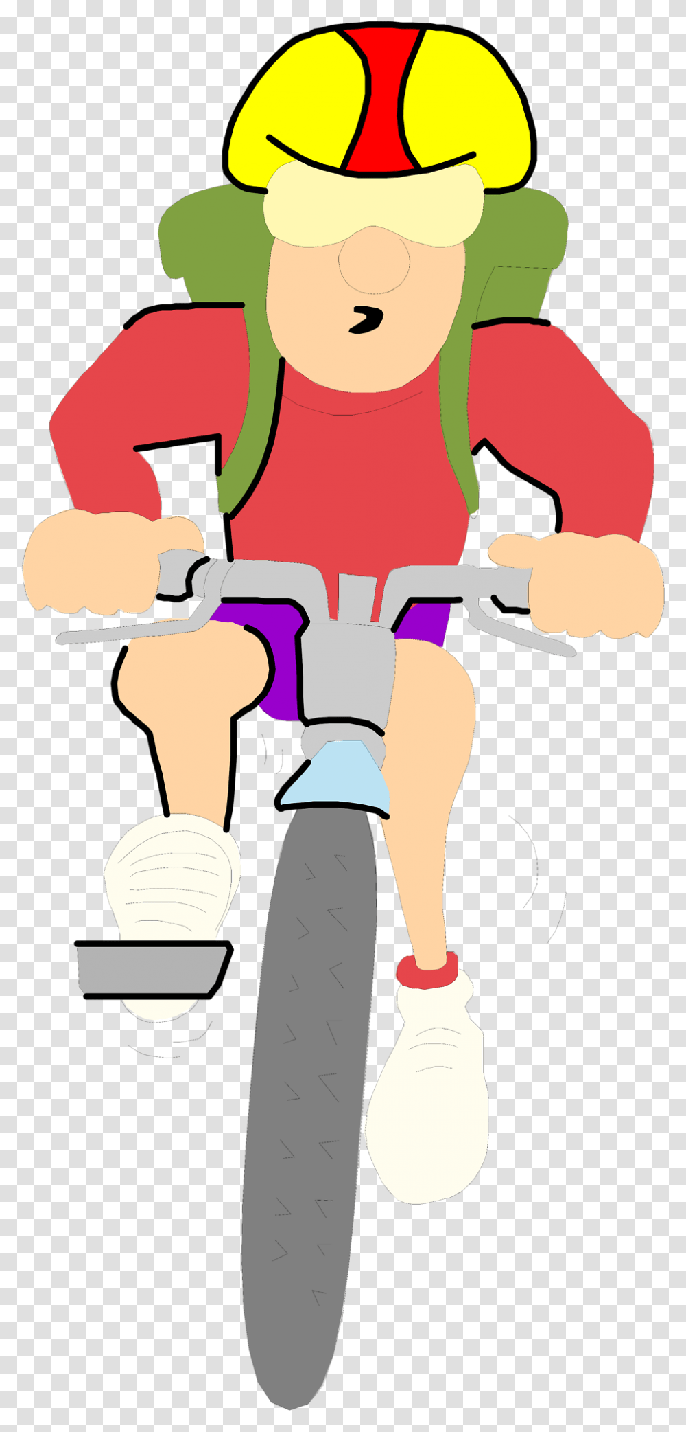 Riding Bicycle Clipart Mountain Bike Cartoon Image, Vehicle, Transportation, Person, Human Transparent Png