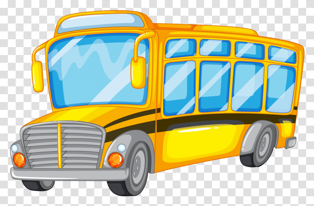 Riding The Bus Clip Art, Vehicle, Transportation, School Bus Transparent Png