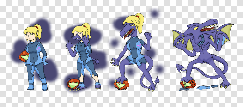 Ridley Aran Tg By Chaos Force On Zero Suit Samus Tg Tf, Comics, Book, Person Transparent Png