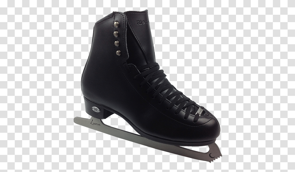 Riedell Figure Skates Black, Shoe, Footwear, Apparel Transparent Png