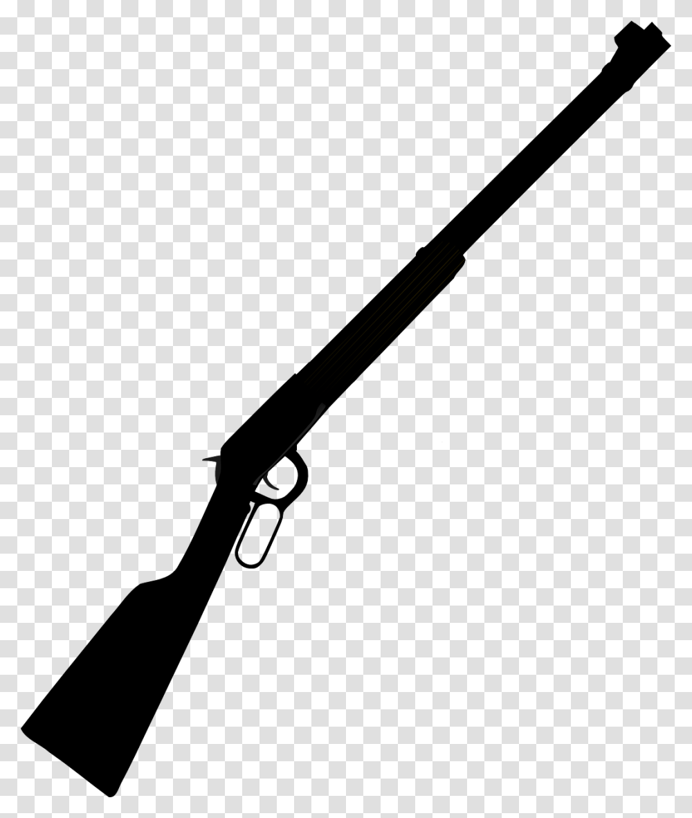 Rifle Gun Weapon Winchester Silhouette Black Shot Gun Clip Art, Sport, Tool, Golf, Team Sport Transparent Png