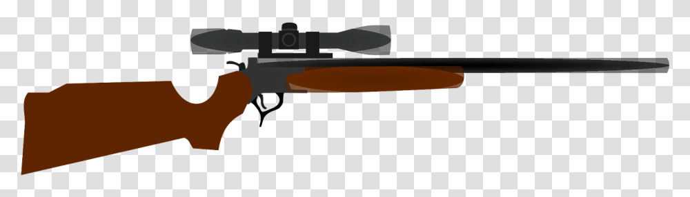 Rifle Scope Weapon Gun Firearm Hunting Cartoon Rifle No Background, Weaponry Transparent Png