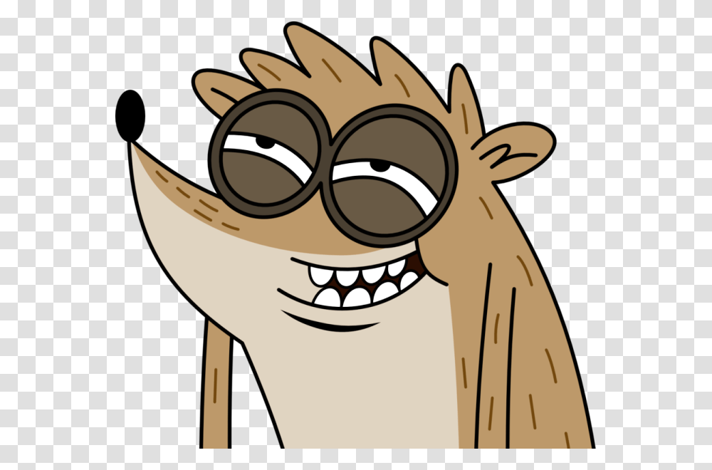 Rigby Laughing Rigby Regular Show Sticker, Teeth, Mouth, Drawing Transparent Png