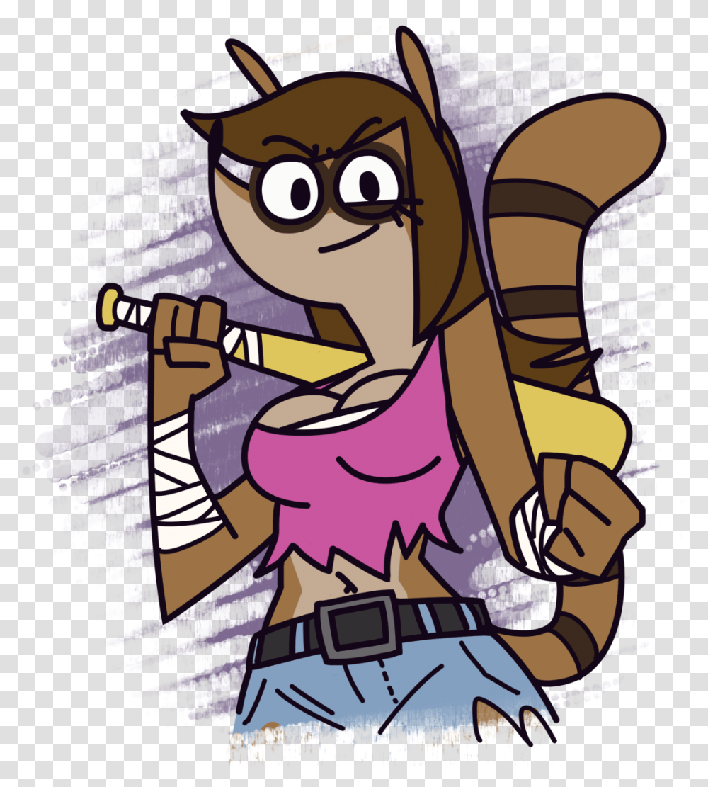 Rigby S Daughter Regular Show Female Rigby, Poster, Advertisement Transparent Png
