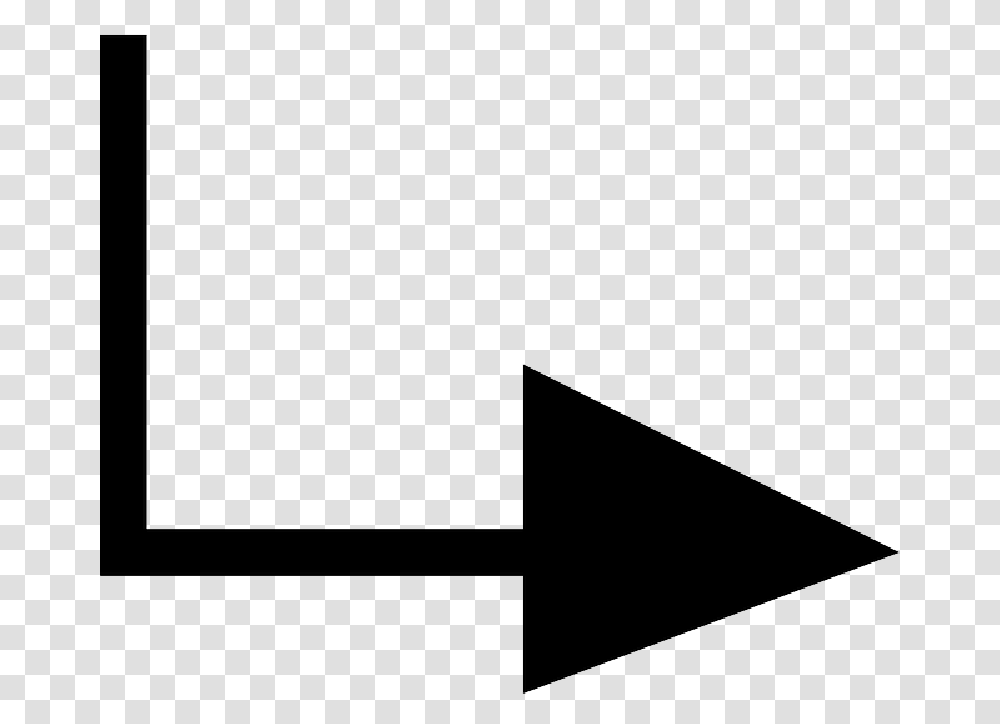 Right Arrow Down Text Pointing Arrows Redirect Arrow Pointing Down And To The Right, Triangle Transparent Png