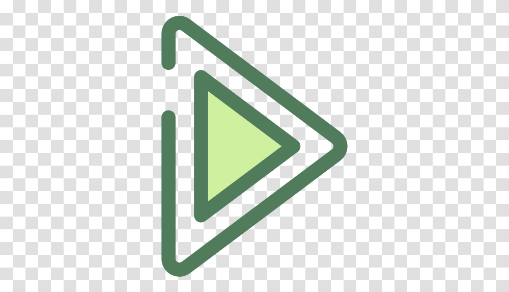 Right Arrow Redo Ui Free Arrow Right Icon Green, Triangle, Plectrum Transparent Png