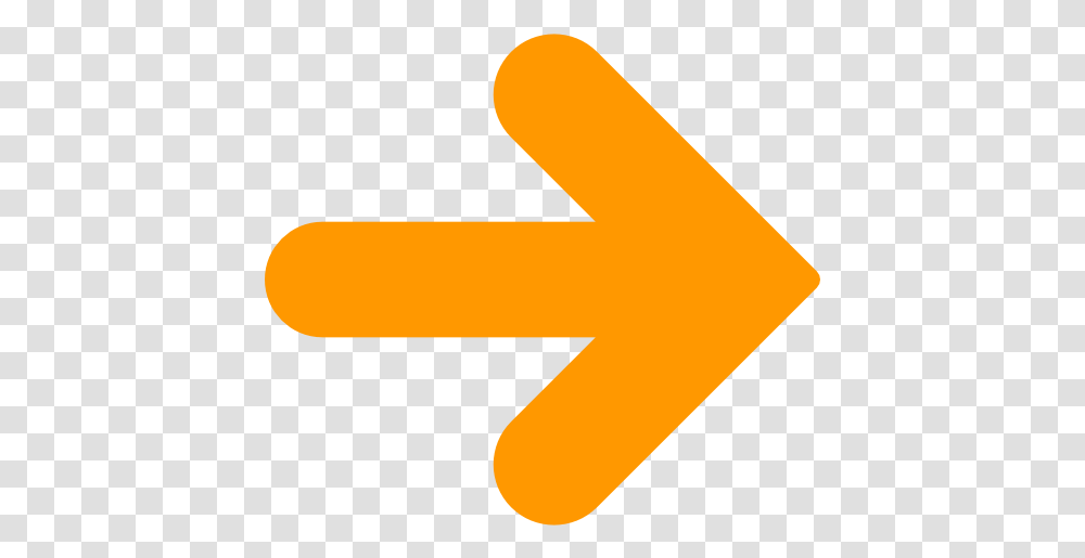 Right Arrow Right Arrow Icon Orange, Symbol, Logo, Trademark, Text Transparent Png
