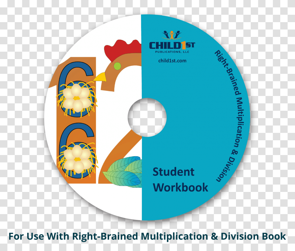 Right Brained Multiplication Amp Division Student Workbook Circle, Disk, Dvd, Number Transparent Png