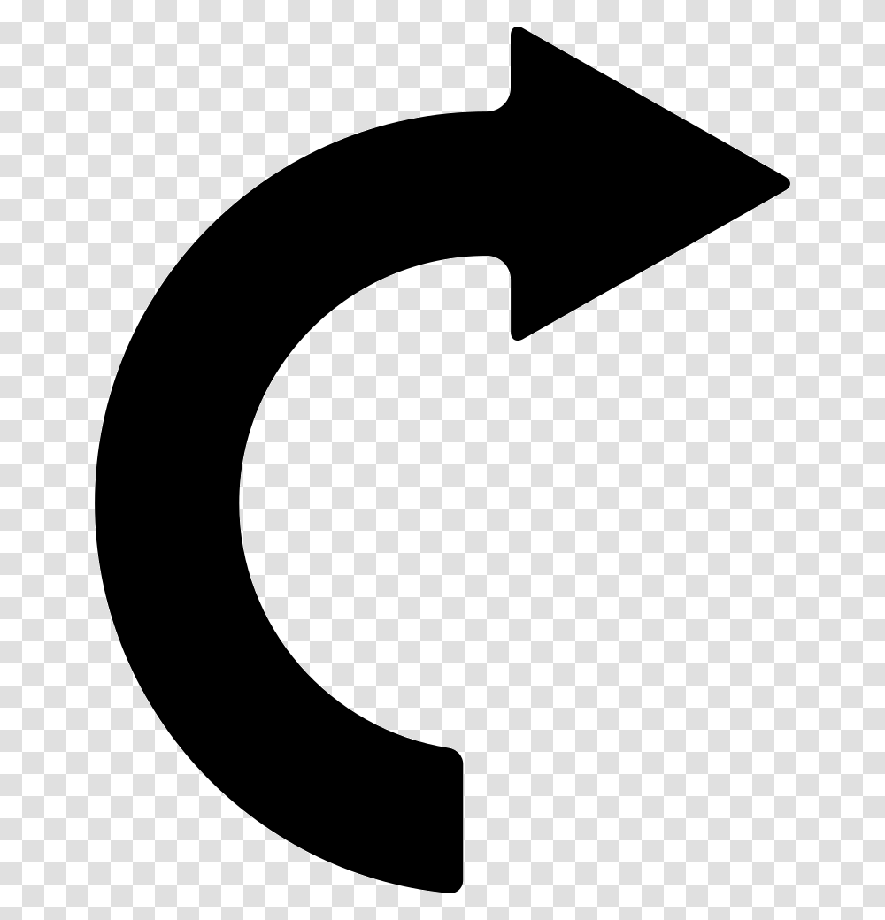 Right Curve Arrow Round Arrow, Label, Axe, Tool Transparent Png
