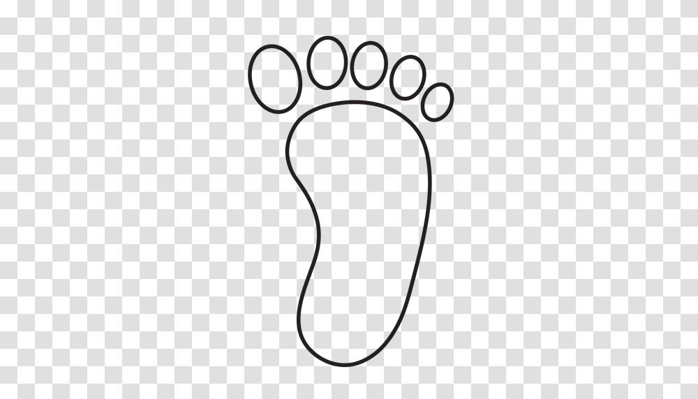 Right Foot Footprint Outline Transparent Png
