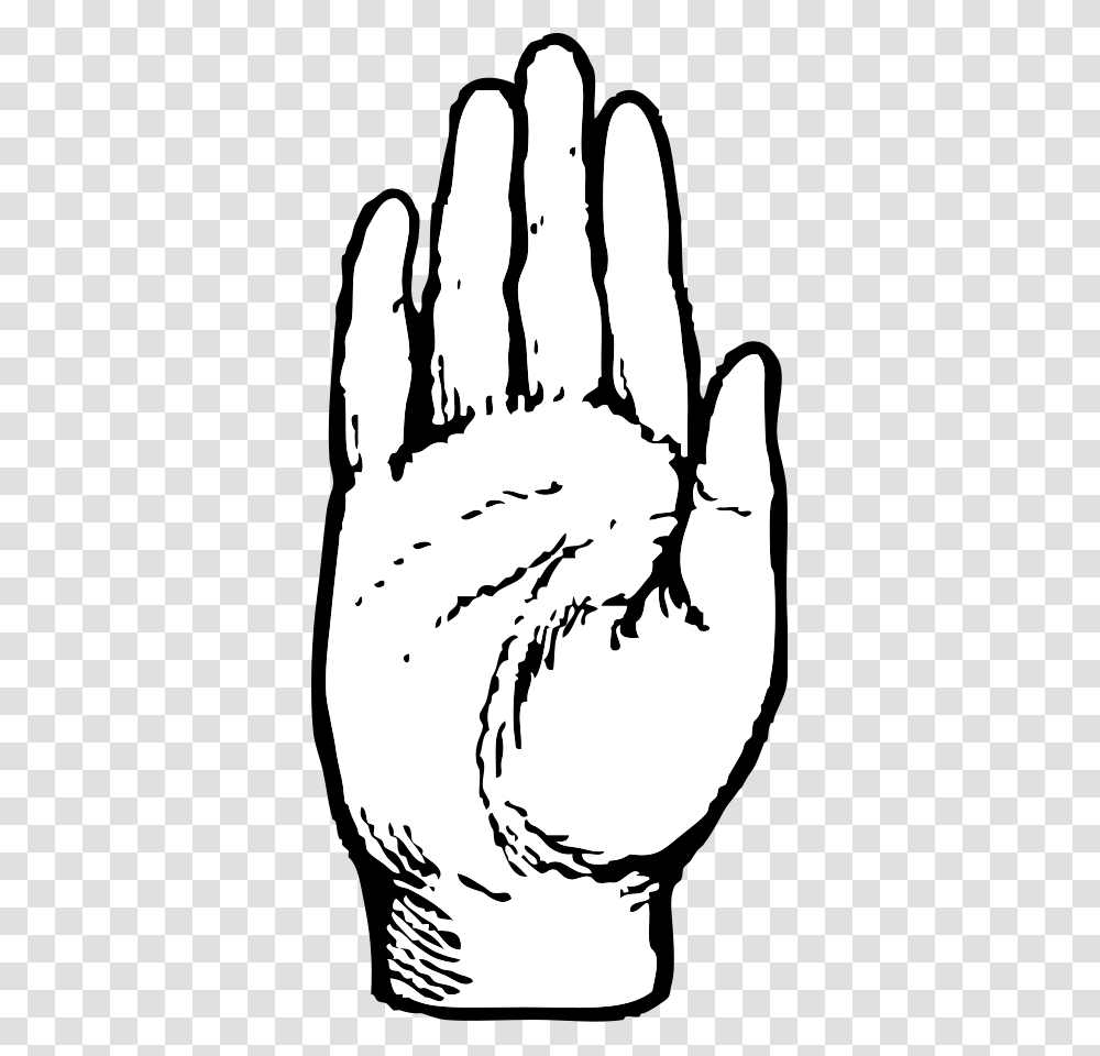 Right Hand Large Size, Stencil, Drawing, Fist Transparent Png