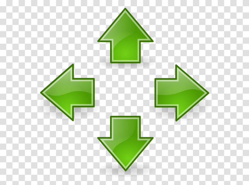 Right Left Up Down, Recycling Symbol, Cross Transparent Png