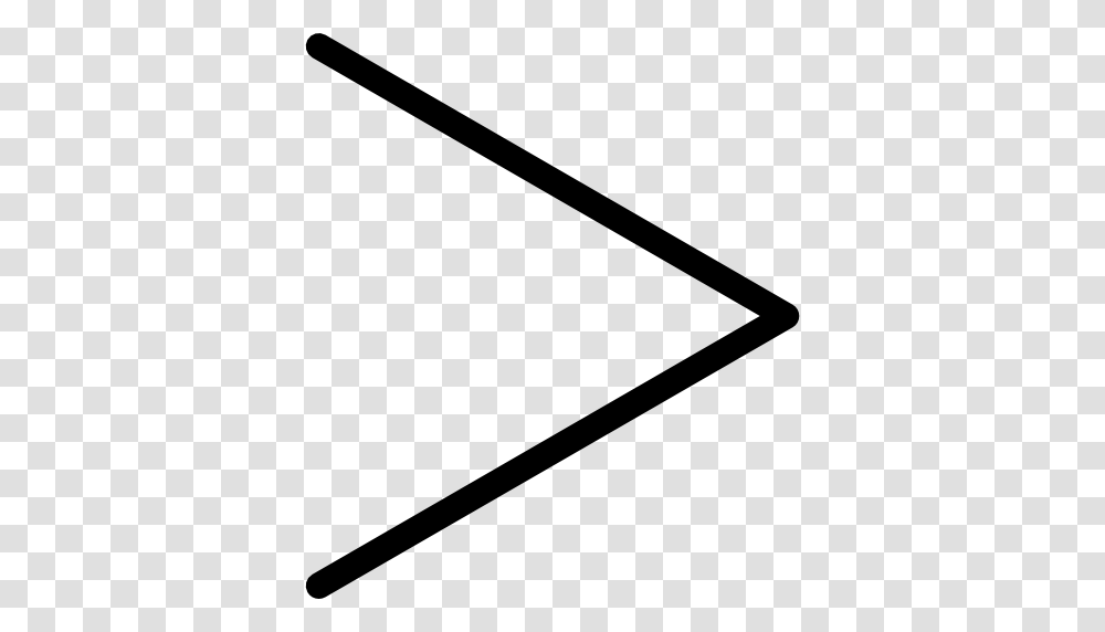 Right Thin Arrow Angle, Triangle Transparent Png