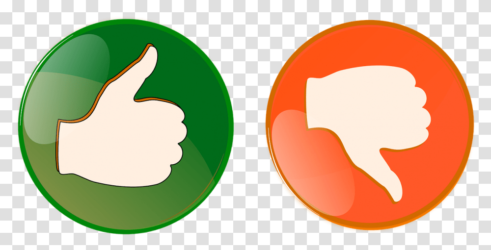 Right Wrong Button Thumbs Up Thumbs Down Orange Pros And Cons, Plant, Hand, Food, Vegetable Transparent Png