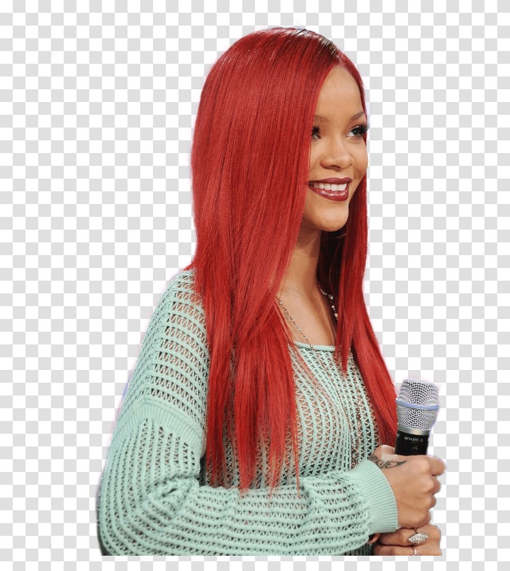Rihanna By Vs Angel D5y909q Rihanna Red Hair, Person, Human, Wig, Dye Transparent Png