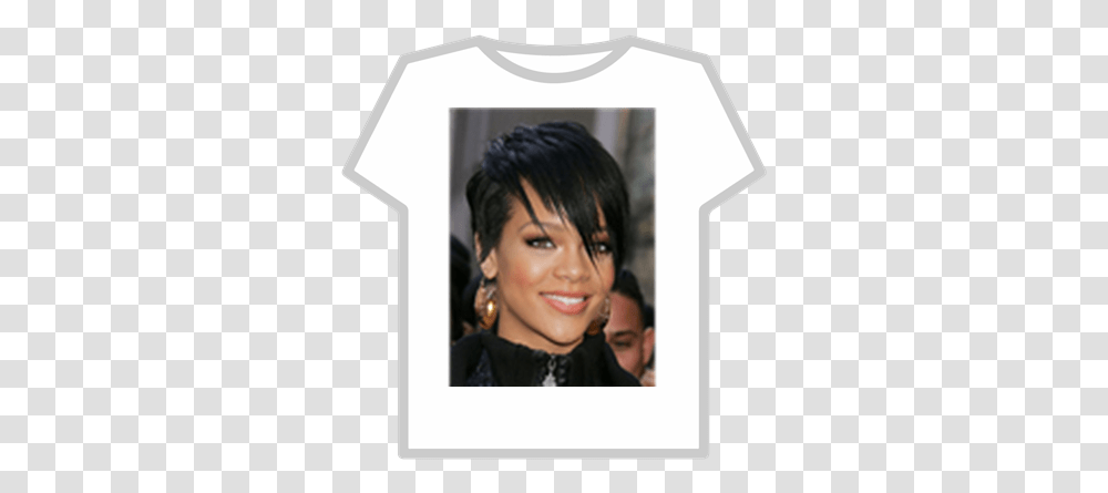 Rihanna Emo Roblox Rihanna Short Hair, Person, Human, Face, Black Hair Transparent Png