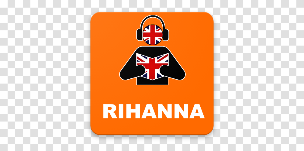 Rihanna Learn English Apps On Google Play Learn English With Music, Logo, Symbol, Trademark, First Aid Transparent Png