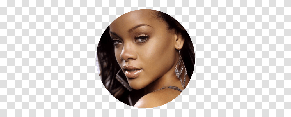 Rihanna Music Singer Femme Picmix Rihanna With No Nose, Face, Person, Human, Portrait Transparent Png