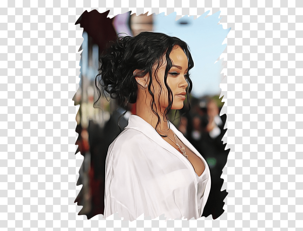 Rihanna T Shirt Rihanna Wallpaper Iphone, Person, Clothing, Face, Hair Transparent Png