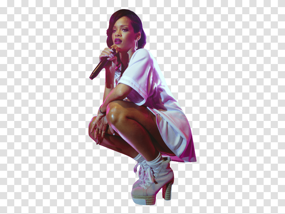 Rihanna Tumblr Rihanna, Clothing, Person, Microphone, Fashion Transparent Png