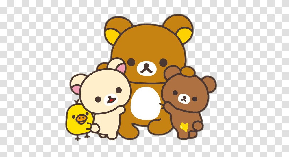 Rilakkuma And Friends Group Hug, Toy, Teddy Bear, Plush, Giant Panda Transparent Png