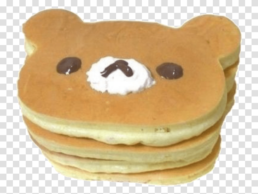 Rilakkuma Bear Pancake Pancakes Delicious Yellow Header Tumblr Aesthetic, Bread, Food, Birthday Cake, Dessert Transparent Png