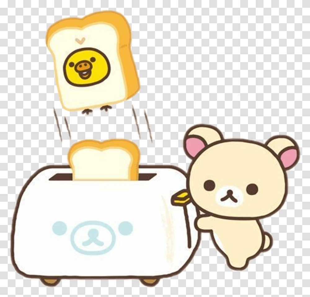 Rilakkuma Kori Tori Bake Bread Polar Bear Holding Paint Brush, Toaster, Appliance, Piggy Bank Transparent Png