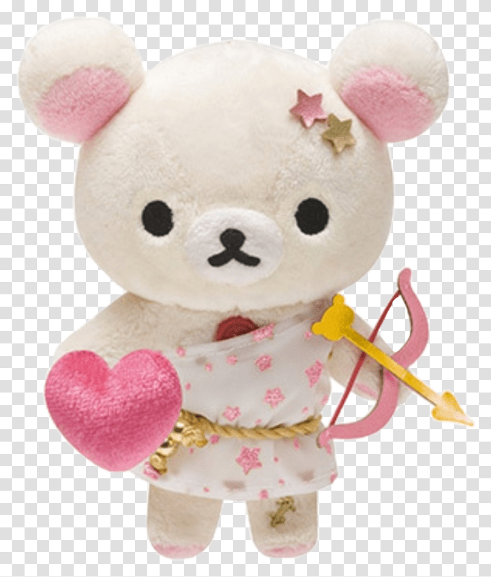 Rilakkuma Korilakkuma Sanrio Sanx Kawaii Pink Rilakkuma Cupid, Plush, Toy, Doll, Snowman Transparent Png