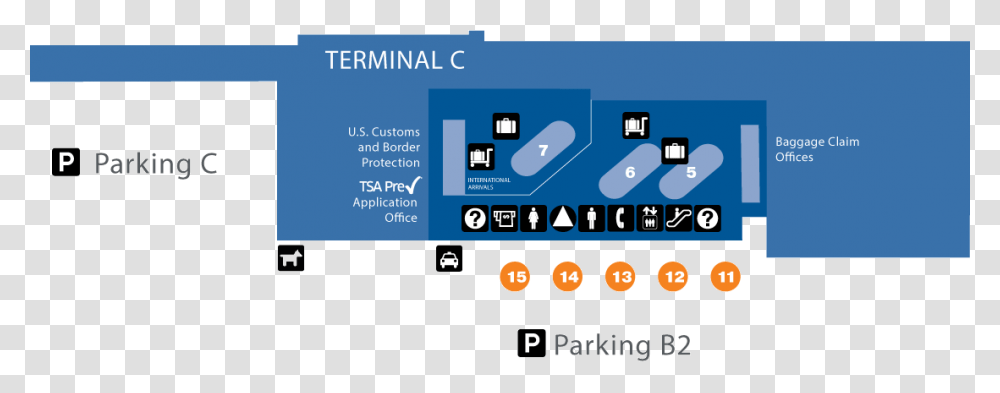 Riley Terminal Layout For Arrival Level Arrival John Wayne Airport Map, Electronics, Scoreboard, Computer Transparent Png