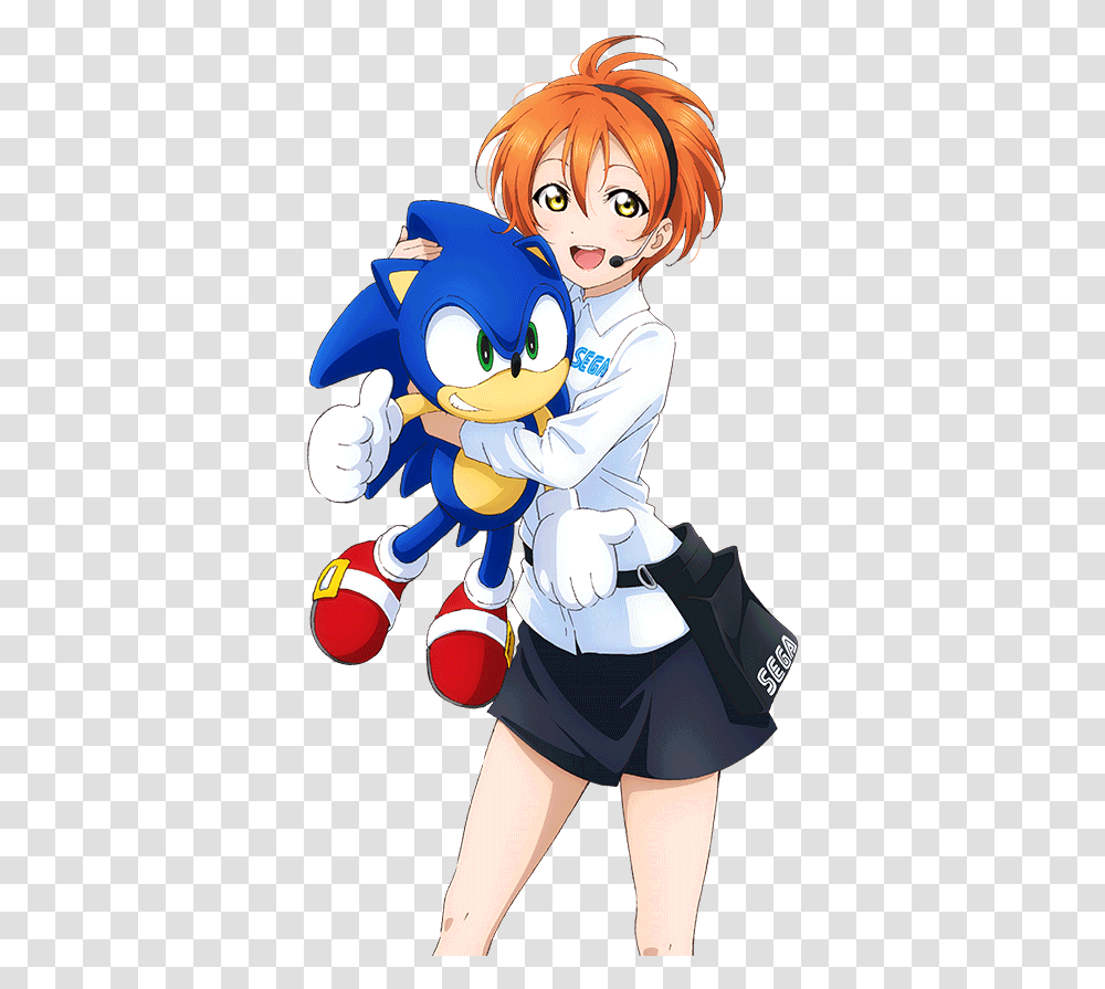 Rin Hoshizora Rin Hoshizora Lovelive U S Sega Love Live And Sonic, Person, Human, Mascot, Book Transparent Png