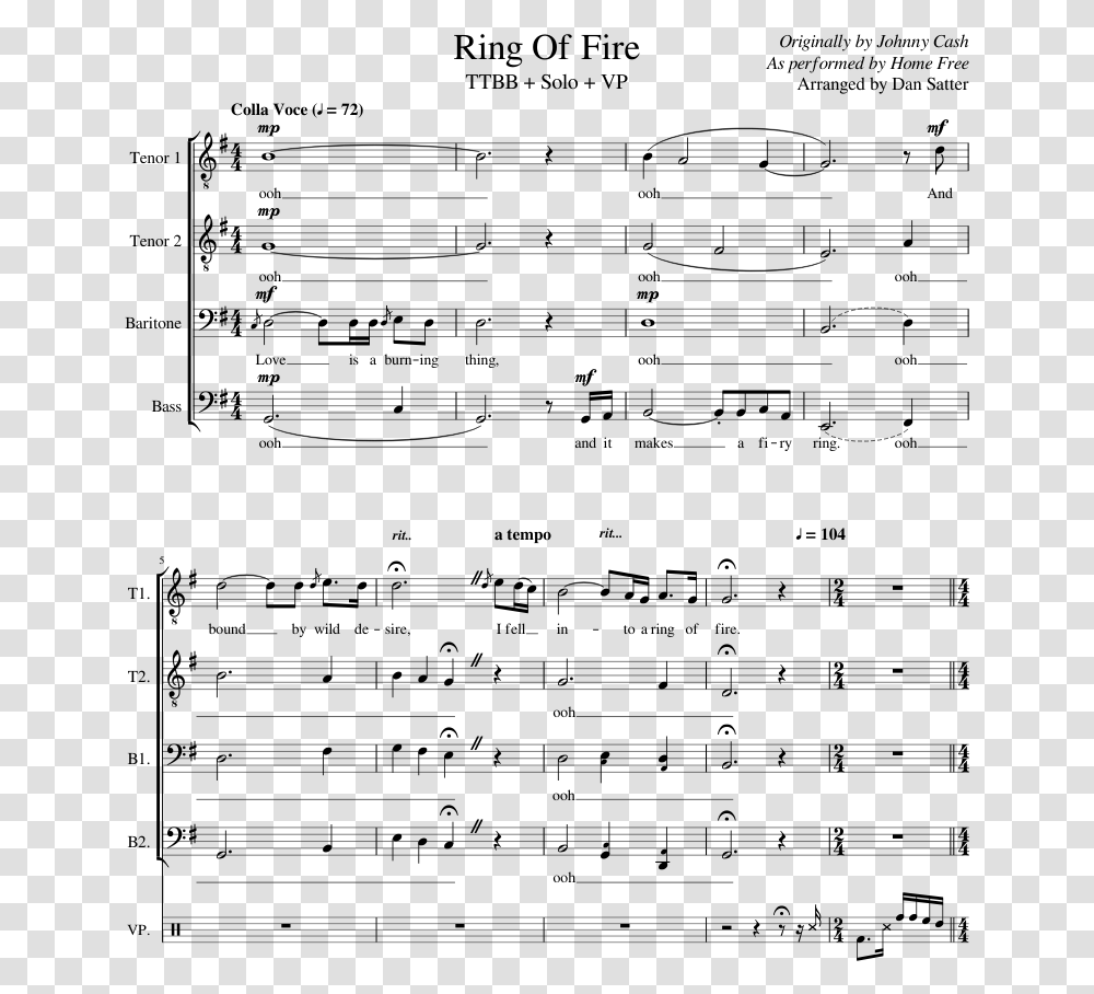 Ring Of Fire Pentatonix Can't Help Falling In Love Sheet Music, Gray, World Of Warcraft Transparent Png