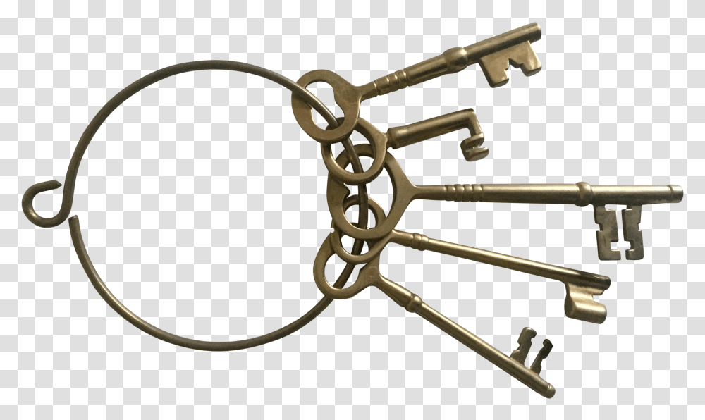 Ring Of Skeleton Keys Clip Free Ring Of Keys, Bow, Security, Handle Transparent Png