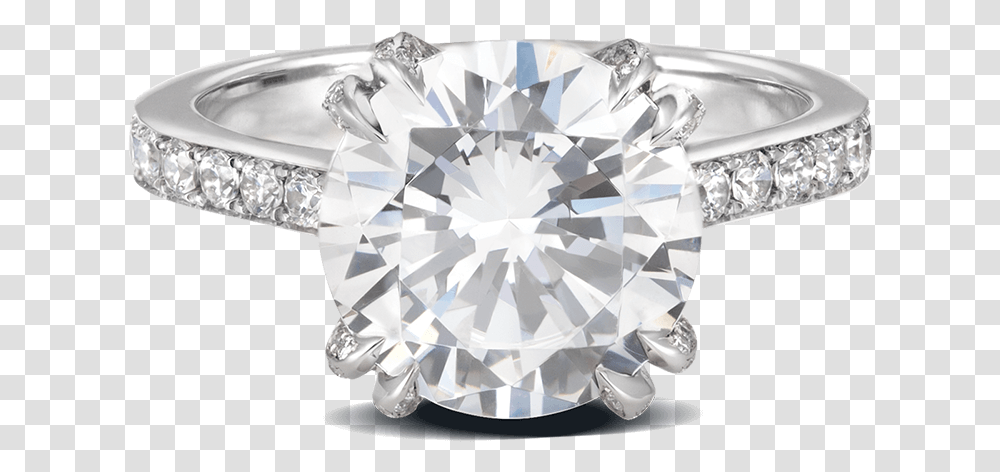 Ring Rose Bud Platinum Diamonds Solitaire Steven Kirsch Engagement Ring, Gemstone, Jewelry, Accessories, Accessory Transparent Png